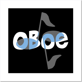 Oboe Notes Light Posters and Art